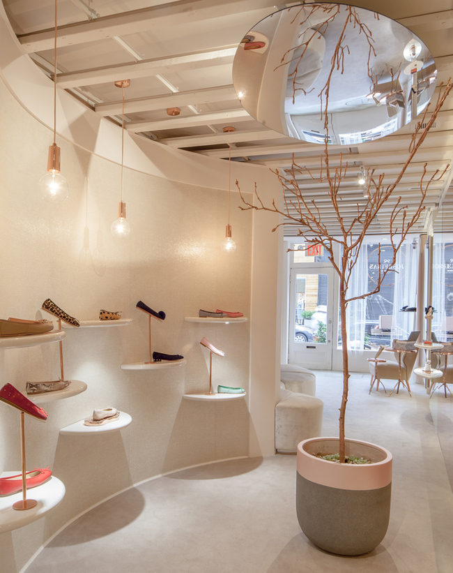 粉色是少女一生的革命,纽约粉红鞋店设计