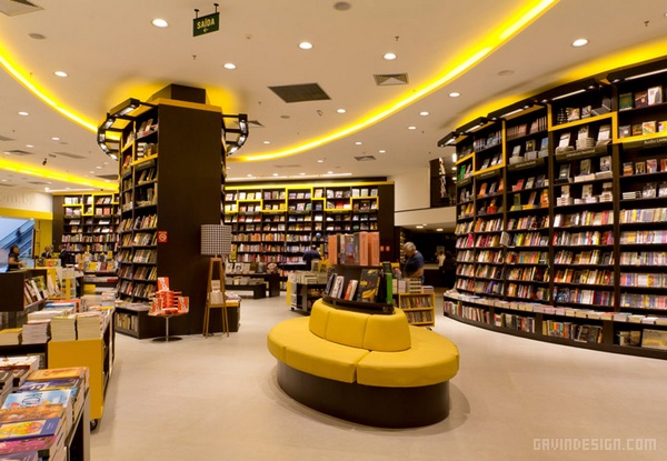 巴西里约热内卢 Saraiva 书店设计